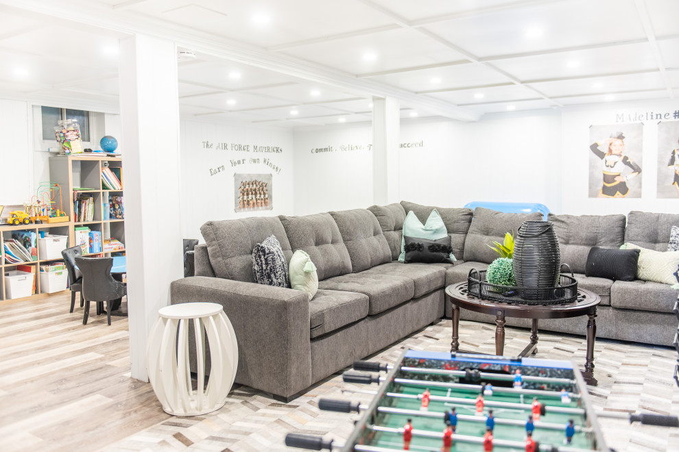 Transitional basement photo in Toronto