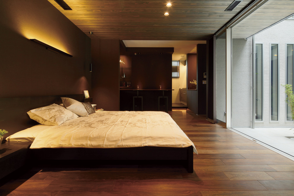 他の地域にあるトラディショナルスタイルのおしゃれな寝室のインテリア