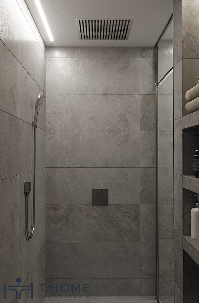 ЗОНА ДУША В ВАННОЙ ПРИ СПАЛЬНЕ