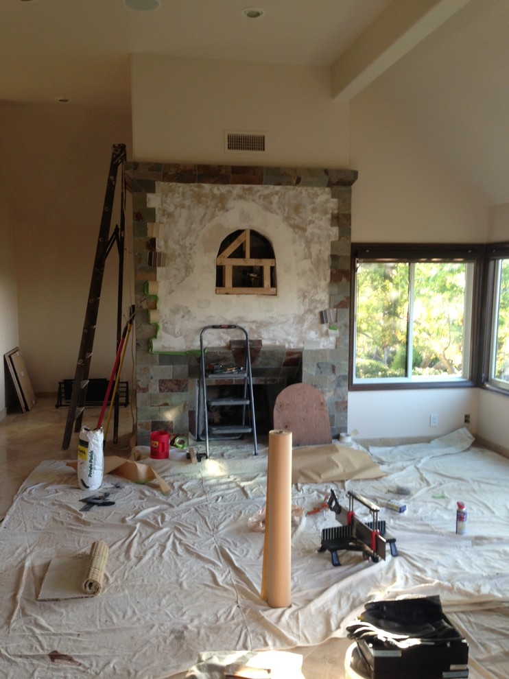 Should I paint over the slate ? Or leave it asis