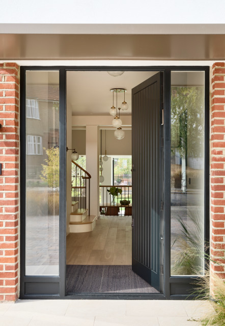 Woodside Avenue contemporary-entrance