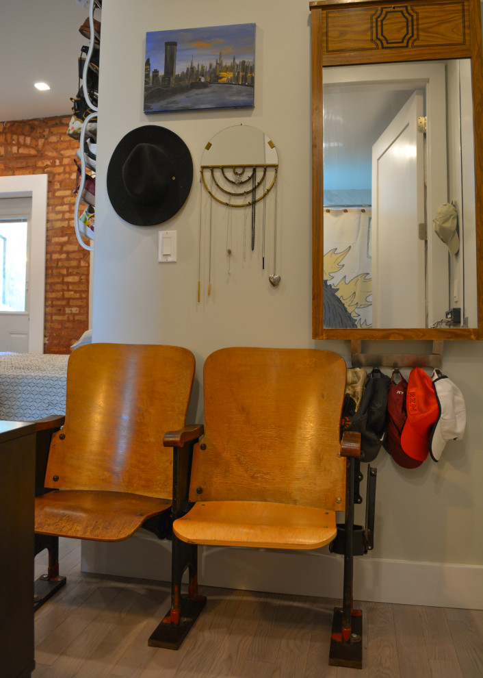 Inspiration for a small eclectic home design remodel