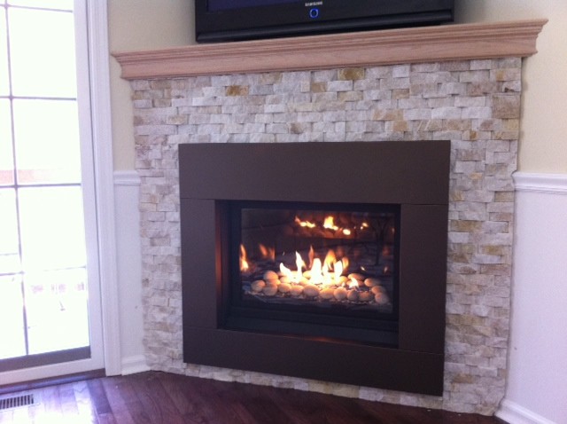 New Gas Fireplace, Greenport, NY