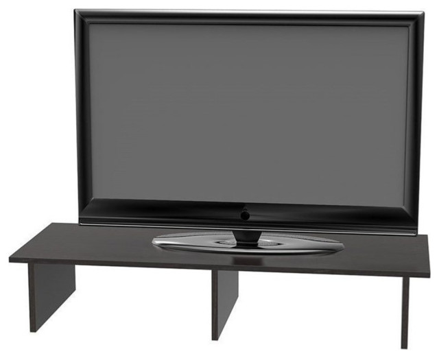 Convenience Concepts Designs2Go Large Monitor Riser in Black Wood Finish