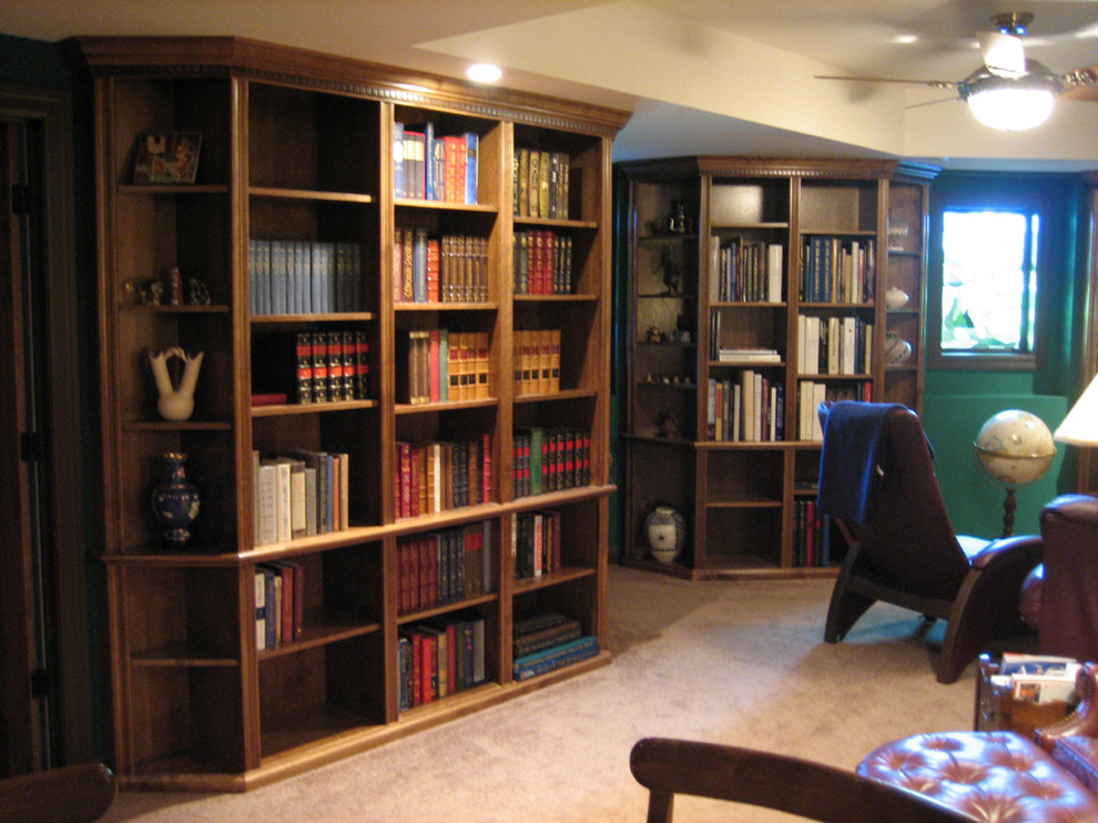 Design ideas for a contemporary home office in St Louis.