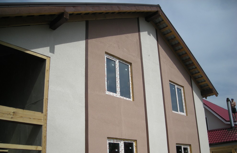 Процесс строительства живого дома