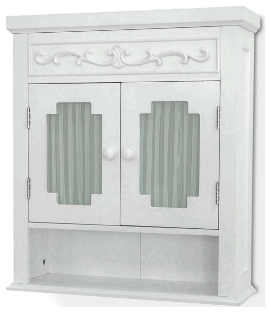 Wooden Bathroom Wall Storage White Traditional Bathroom