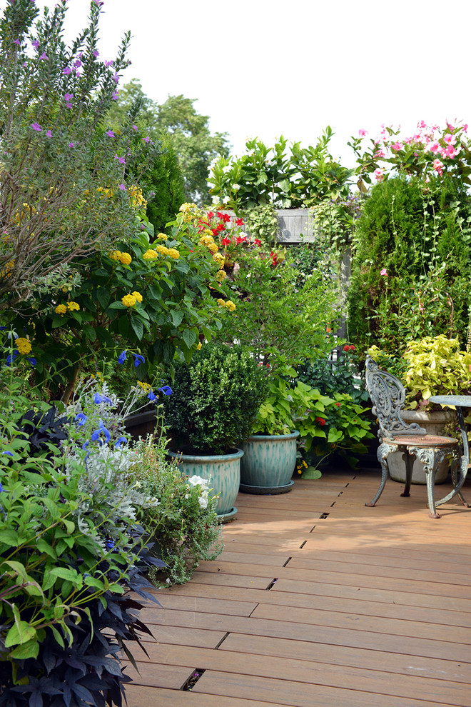 Deck - rustic deck idea in Boston