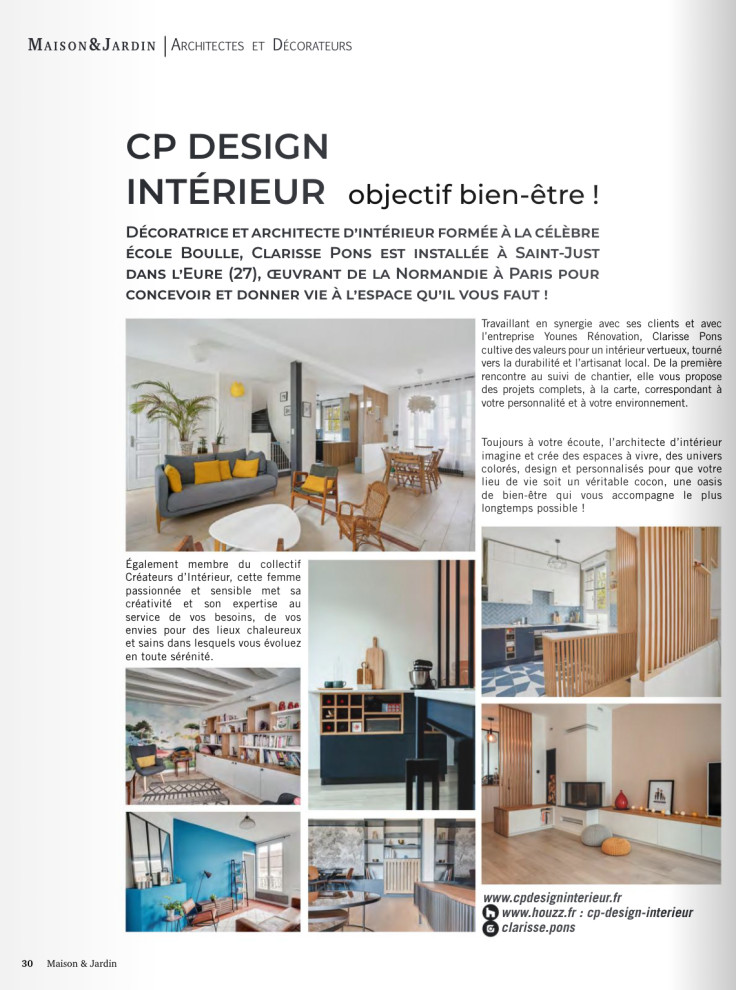 Parution magazine Maison & Jardin