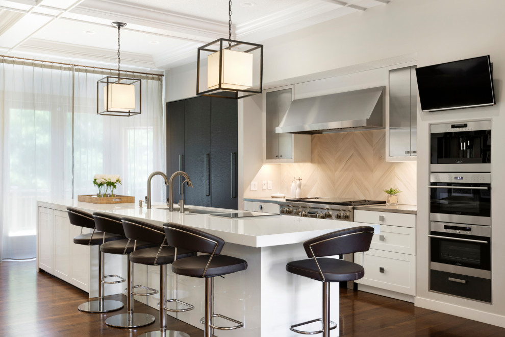 Transitional kitchen photo in Minneapolis