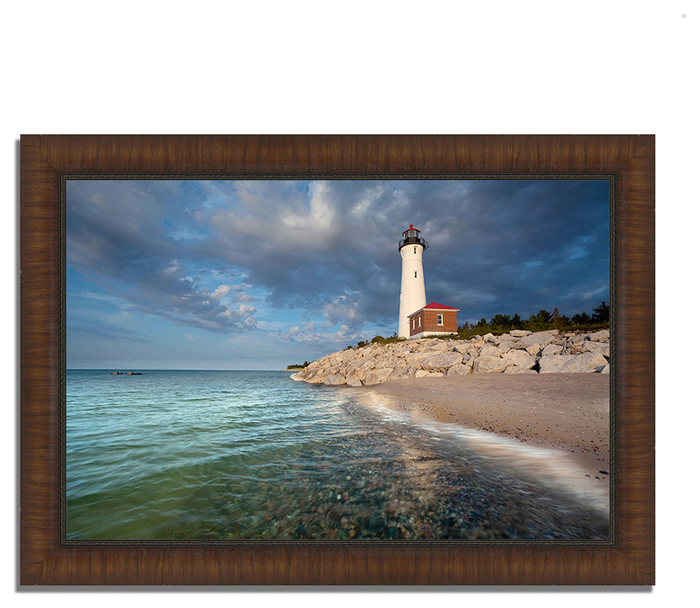 "Crisp Point Lighthouse", Framed Photograph Print, Ready To Hang