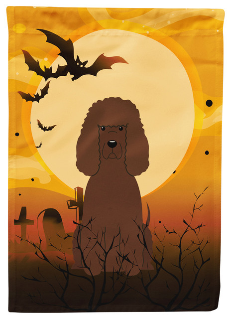 Halloween Irish Water Spaniel Garden Flag Contemporary Flags