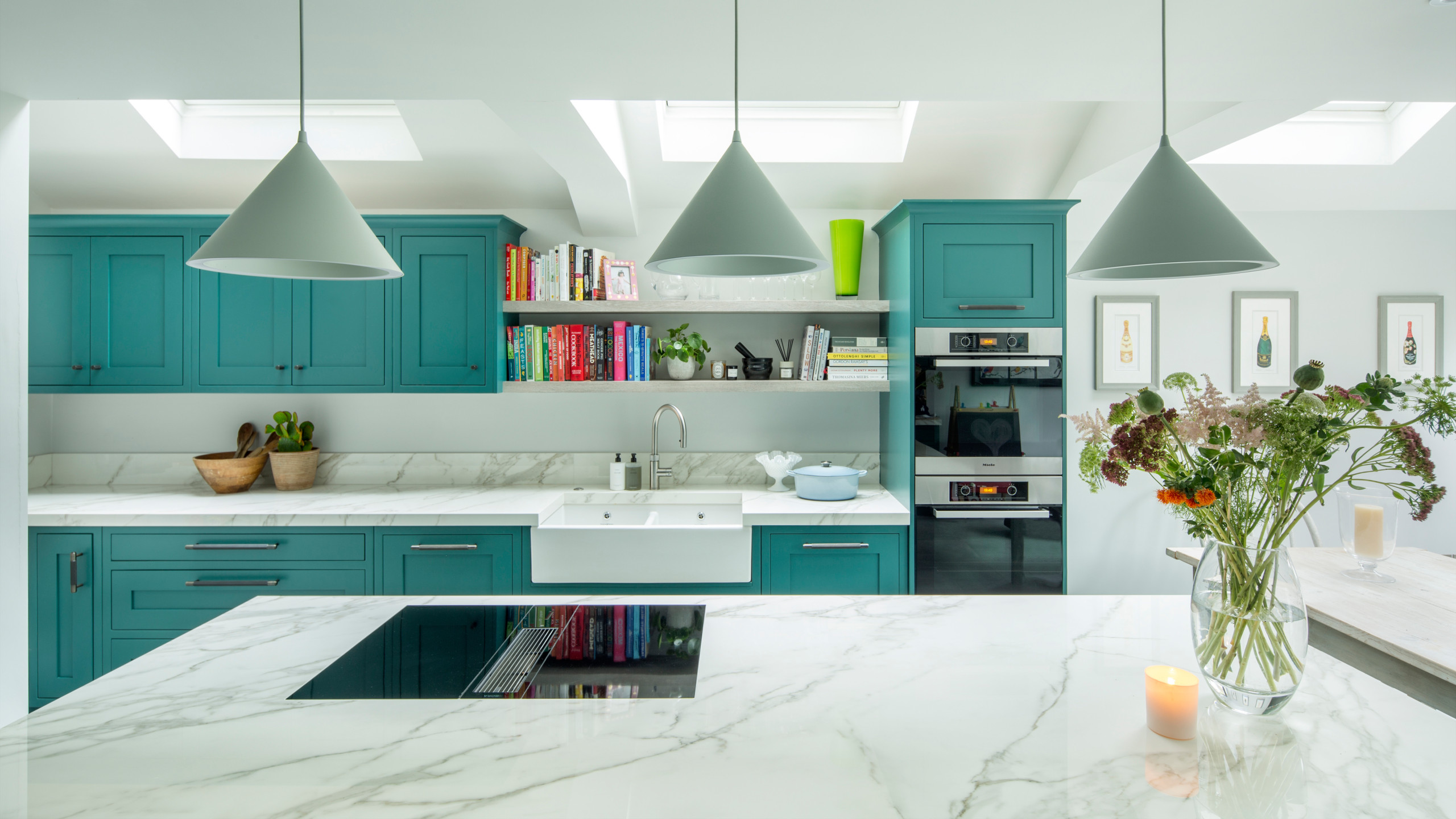 Turquoise Kitchen - Welford-on-Avon - Koivu Kitchens