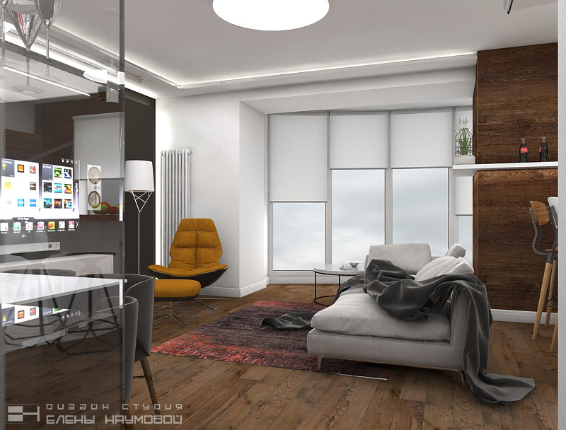 Проект 03 | Квартира для молодого отца с дочкой  | общая площадь 93 кв.м.