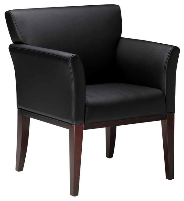 34.5 in. Leather Guest Chair
