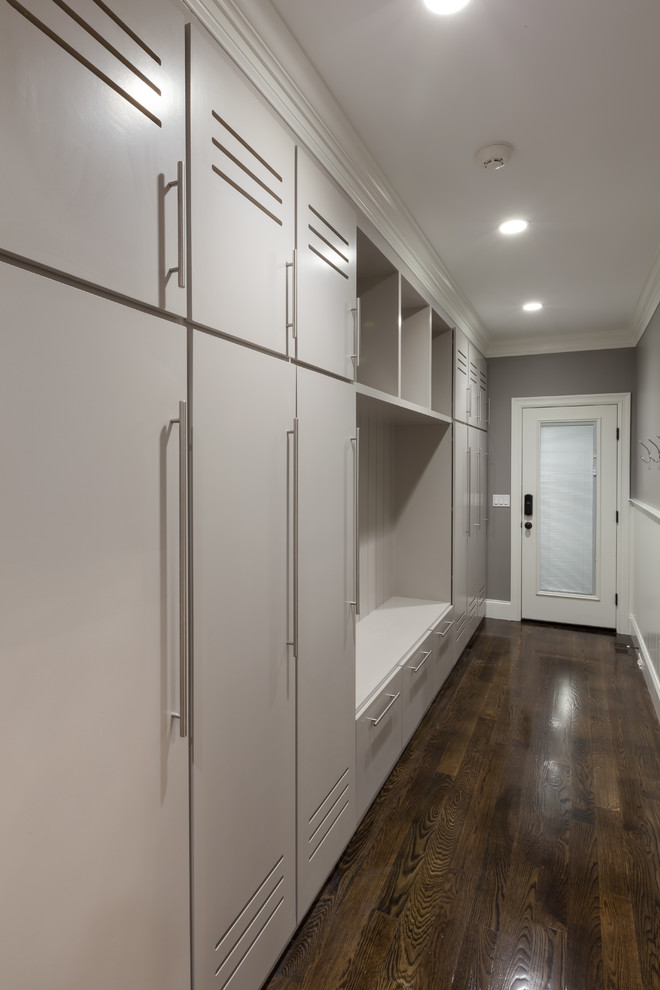 This is an example of a transitional hallway in Boston.