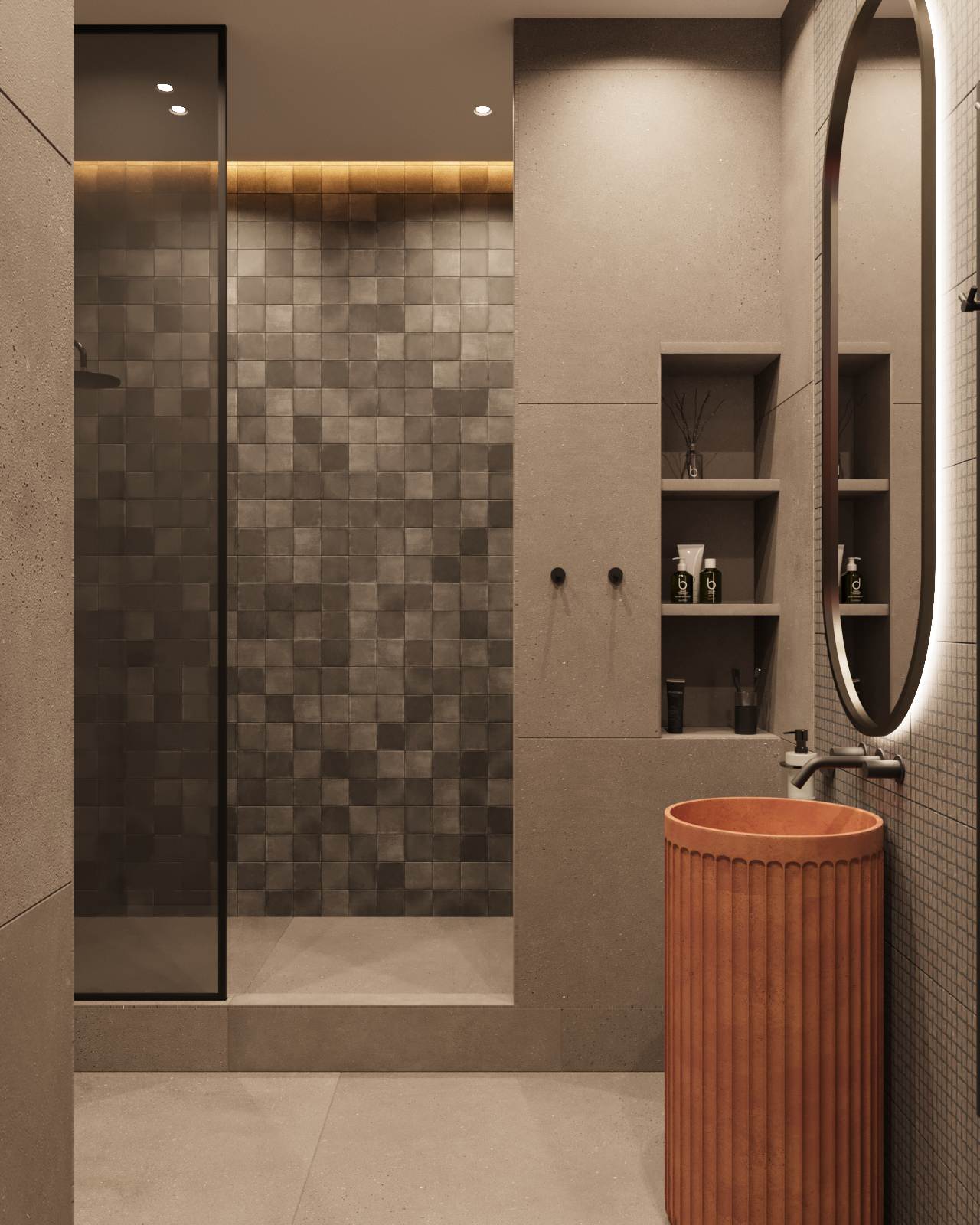 Проект двухкомнатной квартиры в Жк Петровская Доминанта, Современный стиль