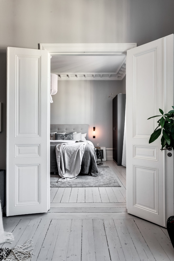 Inspiration for a modern bedroom in Stockholm.
