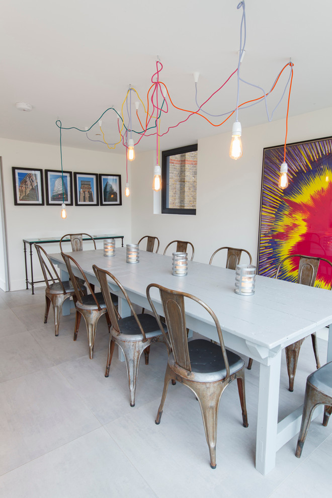 Contemporary dining room in London.