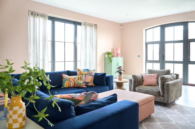 A Warm Family Home contemporary-living-room