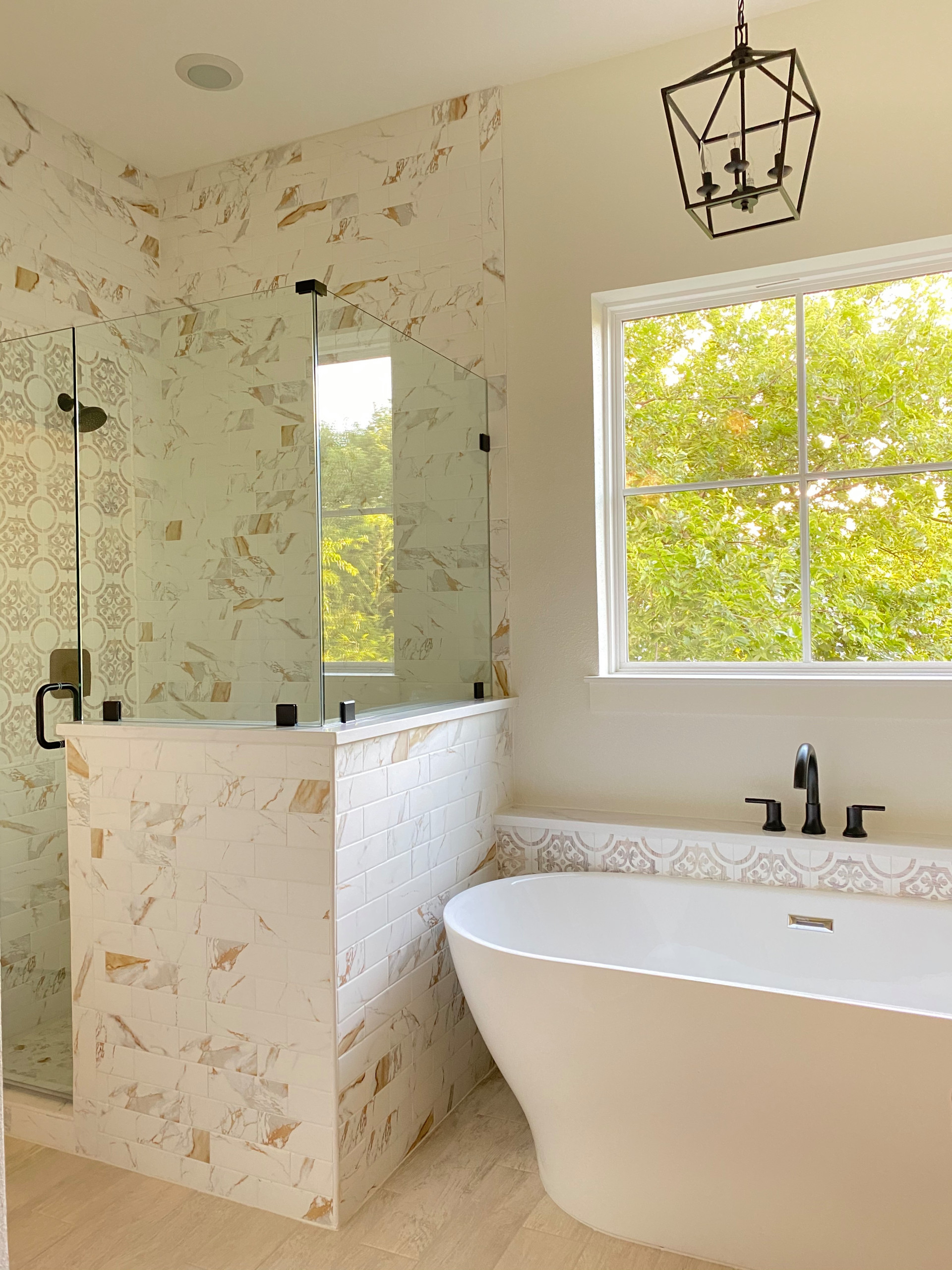 Freestanding Tub with a view