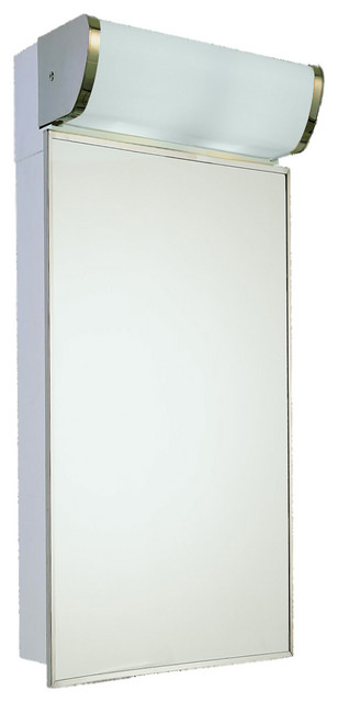 Deluxe LED Series Medicine Cabinet, 16"x33.25"