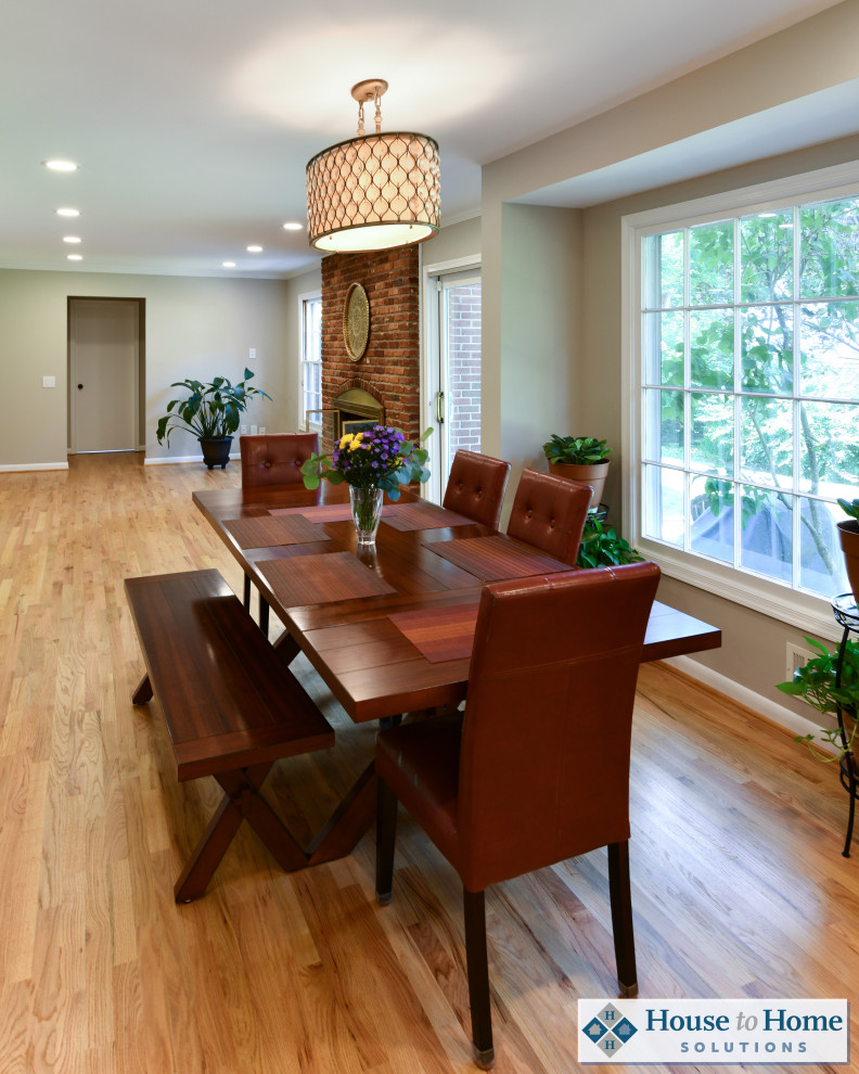 Transitional dining room photo in DC Metro