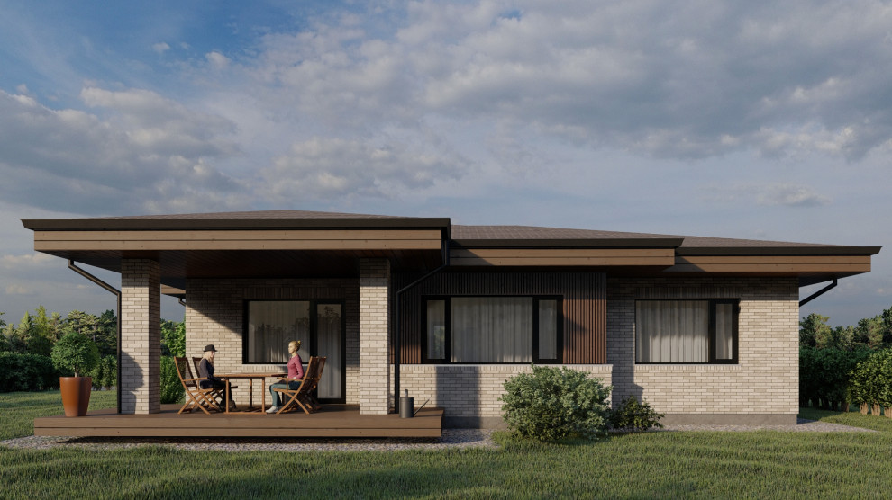 Одноэтажный дом в пос. Зимняя горка