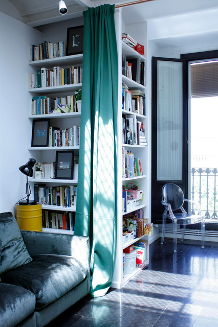 Mi peque&ntilde;o para&iacute;so industrial-family-room