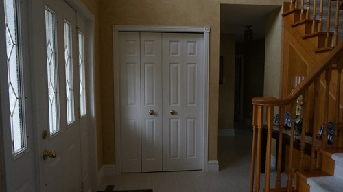 17 Best Images About Folding Doors On Shaker Style Bi Fold Closet Door Makeover Doors How To Painting