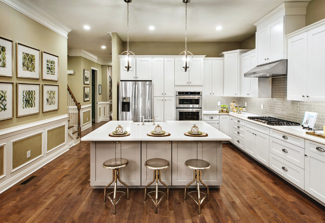 Transitional Kitchen nyklassisk-koek