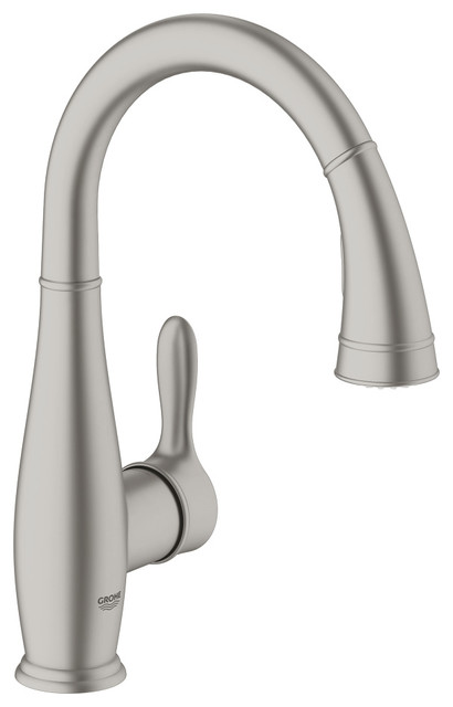 Grohe Parkfield Brass Single Handle Kitchen Faucet Supersteel