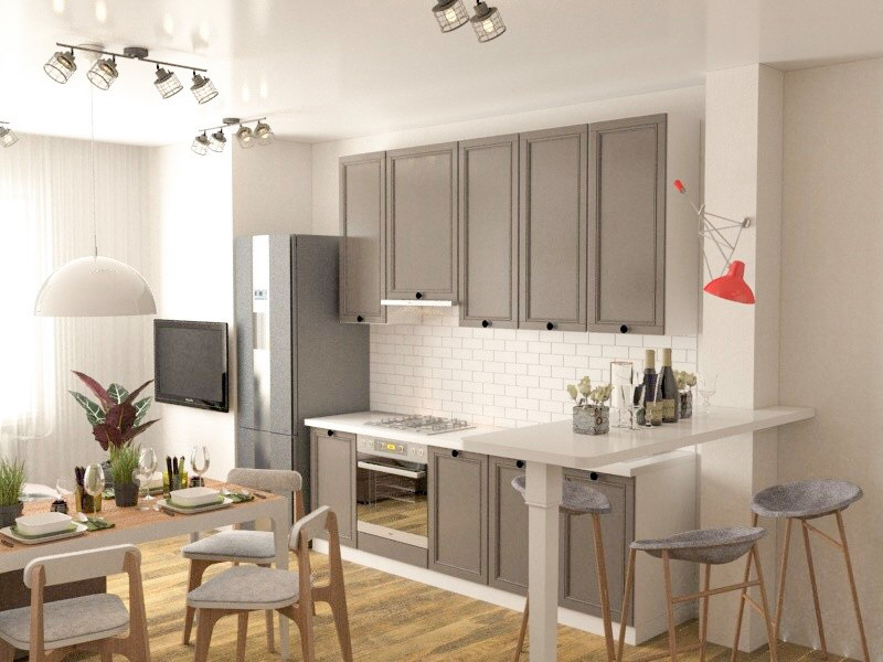 Кухни, гостиные комнаты