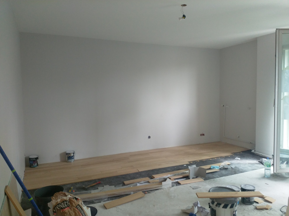 Pose parquet dans le salon