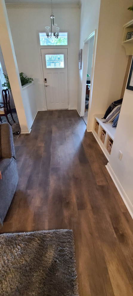 Inspiration for a transitional entryway remodel in Miami