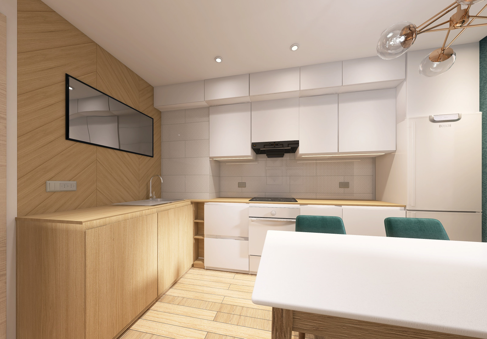 Частичный проект кухня и коридор