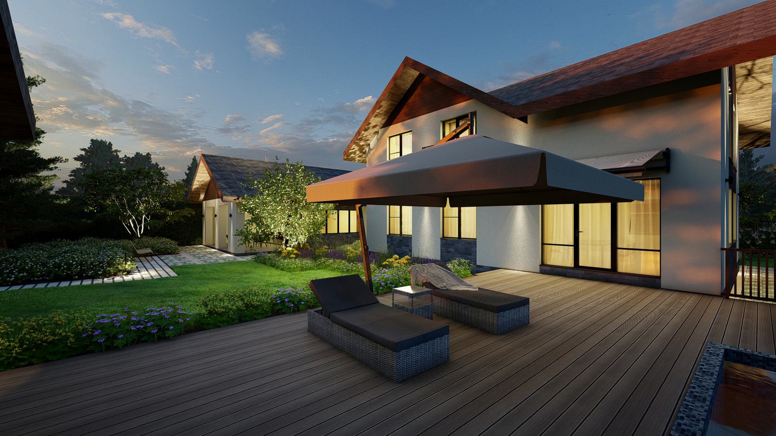 Сад "Geometrium" в КП "Европа"