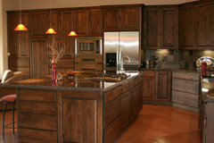 Kitchen - rustic kitchen idea in Phoenix