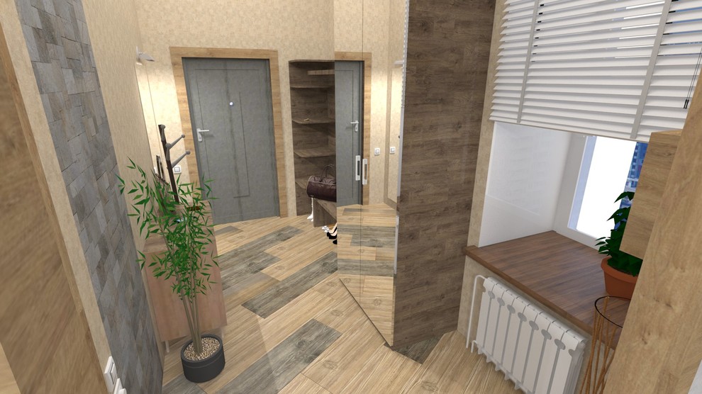 Технический проект двухкомнатной квартиры 60 кв. м. Застройщик Крост