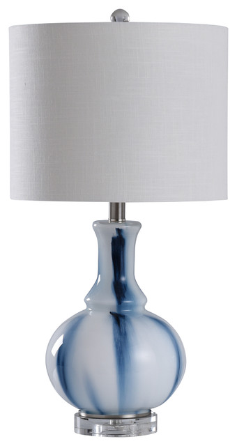 Unique Blue And White Glass Table Lamp Transitional Table Lamps By Stylecraft Home Collection Houzz Unique Blue And White Glass Table Lamp Transitional Table Lamps By Stylecraft Home Collection Houzz