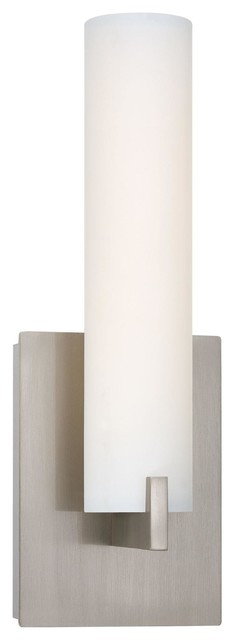 George Kovacs Tube Wall Sconce, Nickel