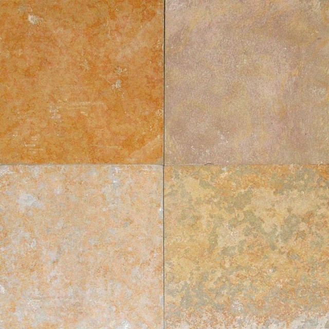 Kota Honey Brown Slate Gauged Tiles, 16x16, 10 pieces - Wall And Floor