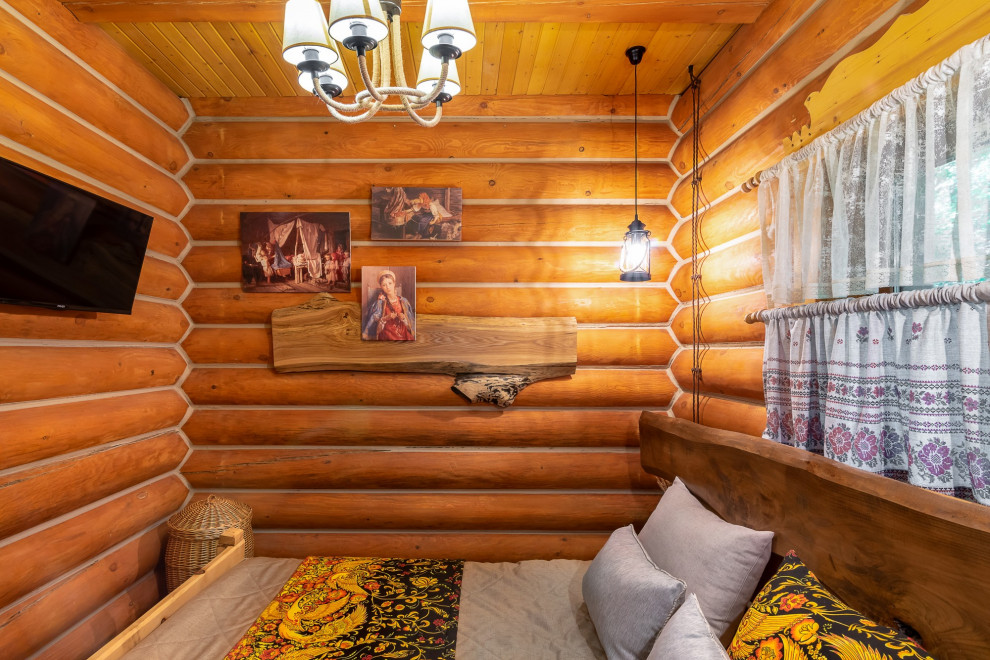 Дом из сруба. Русский исторический дизайн.