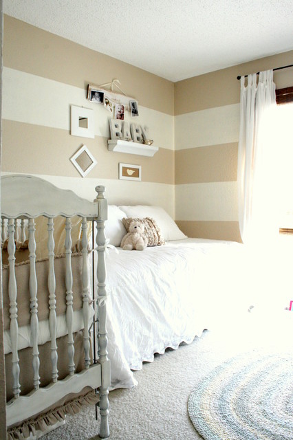 Shades Of White Baby Room - Traditional - Nursery - Dallas - by The ...