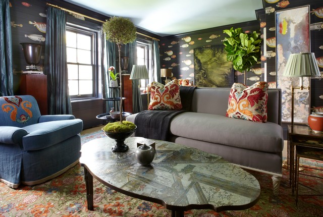 Kips Bay Showhouse 2013 eklektisk-vardagsrum