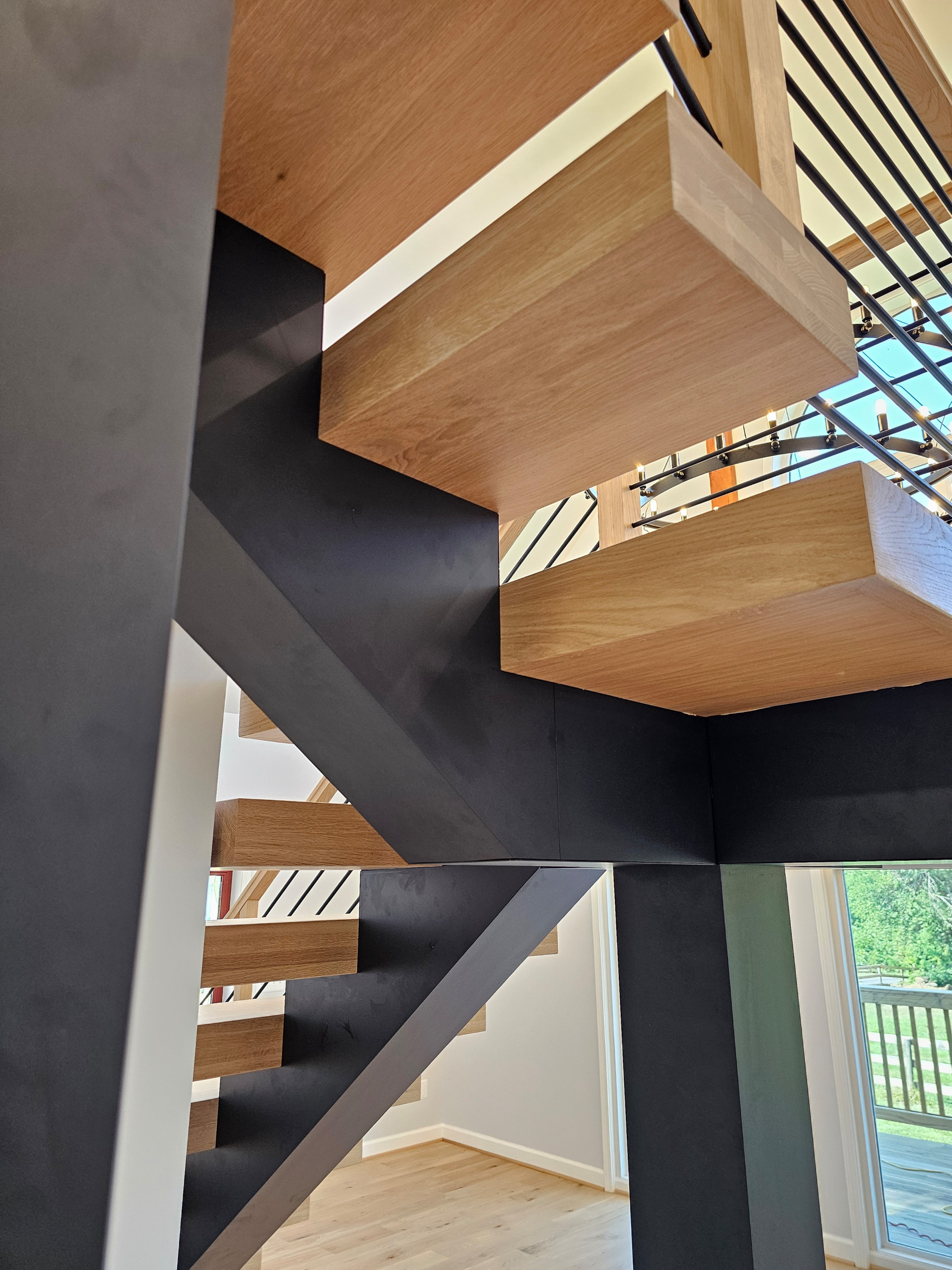 123_Modern Meets Rustic Farmhouse Staircase, Leesburg, VA 20175