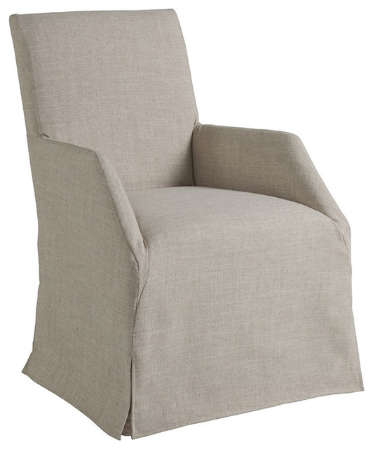 Fiona Arm Chair With Slipcover, Slipcovers For Dining Chairs With Arms