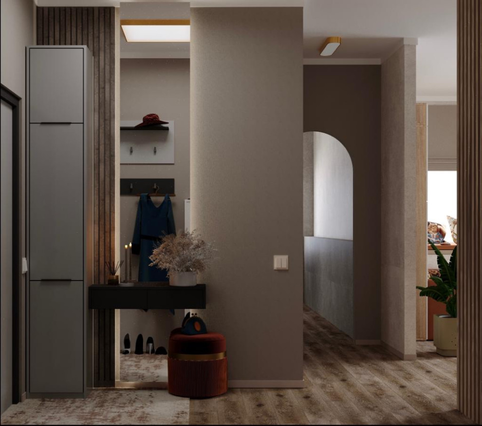 Эскизная визуализация прихожая