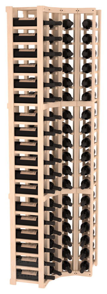 4 Column Wine Cellar Corner Kit, Pine, Unstained