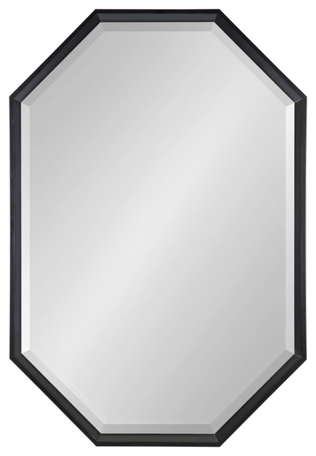 Calter Elongated Octagon Wall Mirror Contemporary Mirrors Calter Elongated Octagon Wall Mirror